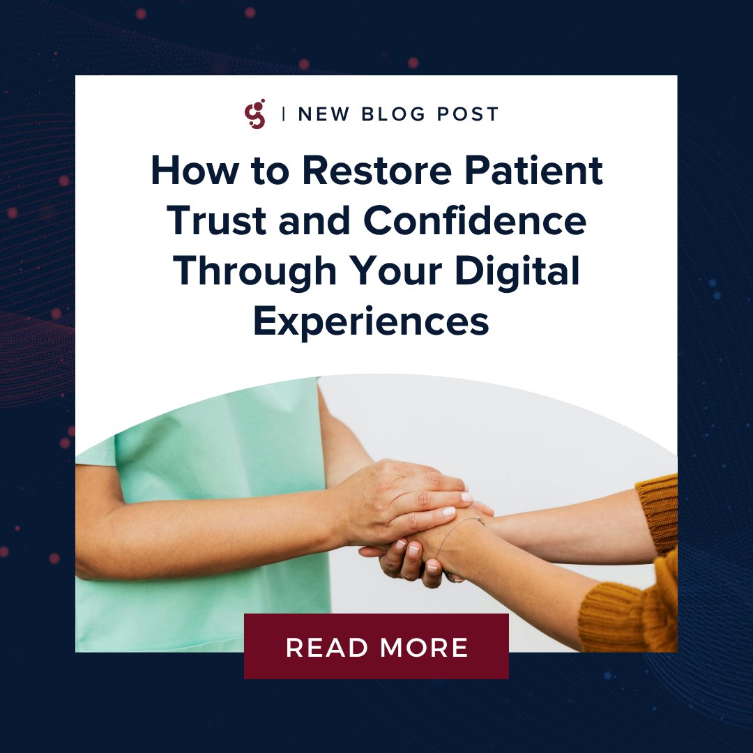 Geonetric's tweet photo. Patient trust in the #healthcare industry is slipping — but your digital experiences can help earn it back.

In our latest blog post, we break down the ways your organization can help build consumer confidence online.

https://t.co/Qxvcih0On0

#HealthcareMarketing #Trust https://t.co/Ju8gaDDTIF