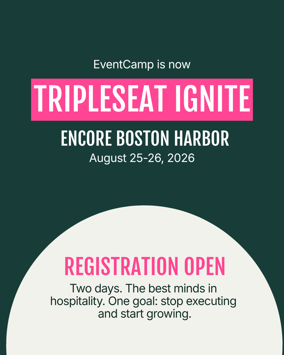 Tripleseat's tweet photo. 20,000+ venues trust Tripleseat to run their events. Ignite 2026 is where the people behind those venues come together. Two days of sessions built around actual challenges, networking that pays off, and a first look at what's coming next. 

Are you in? https://t.co/FxUA5T4avs https://t.co/7qL9Y1UiC3