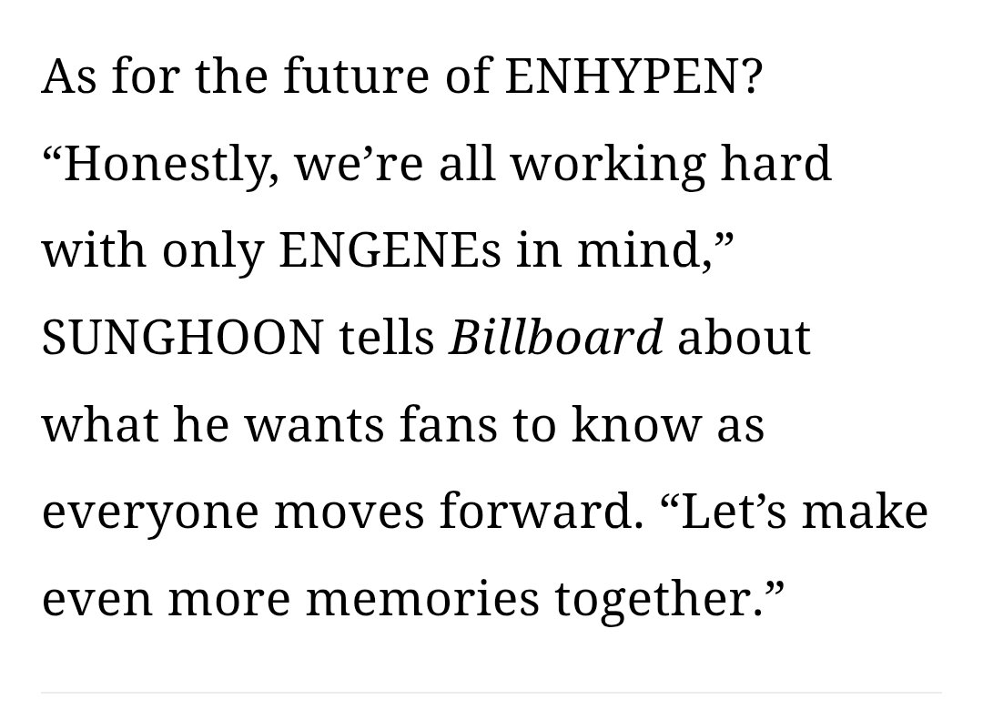 ftalsunoo's tweet photo. oh my god 😭😭😭 

"honestly, we’re all working hard with only engenes in mind. let’s make even more memories together" https://t.co/hNF2bdCDYA