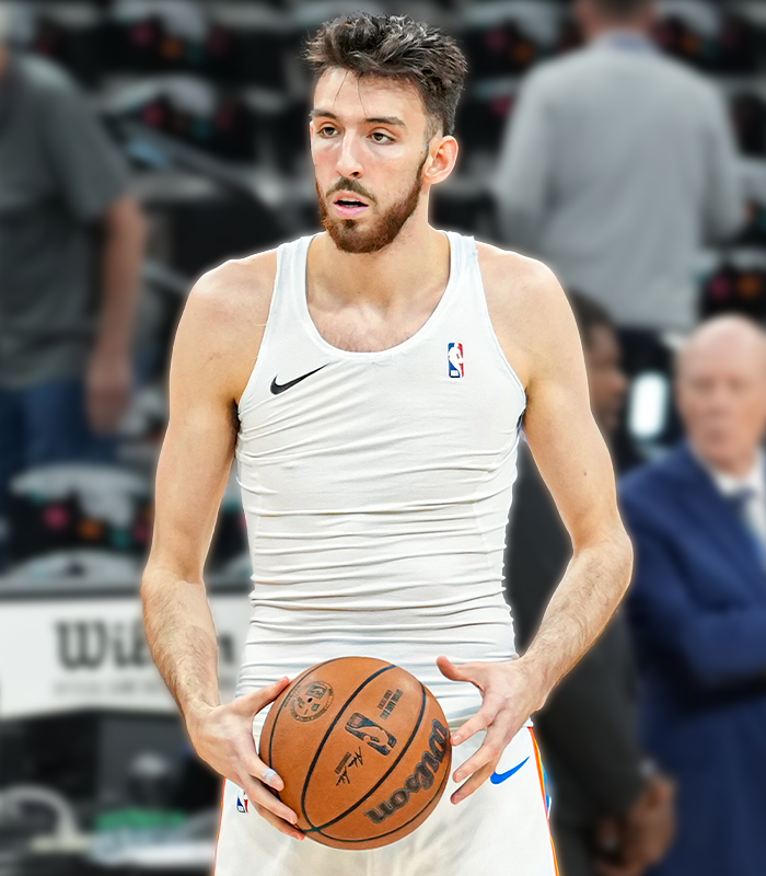 Underdog's tweet photo. Victor Wembanyama and Chet Holmgren's stats when guarded by one another this season:

Wemby                                Chet
118         Possessions        112
54        Points Scored        14
34.3         PTS/75                9.4
51.2              FG%                 27.8 https://t.co/wryrtzXuFU