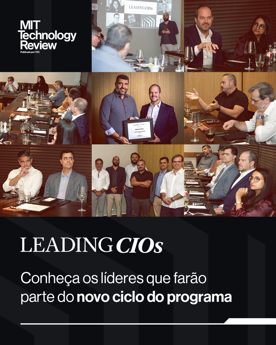 MITTechReviewBr's tweet photo. Quem são os líderes que estão conduzindo a transformação digital nas maiores empresas do país? Conheça os participantes do Leading CIOs 2026 na MIT Technology Review Brasil:  https://t.co/sY2MaOqQDT https://t.co/YIFouiW6hH