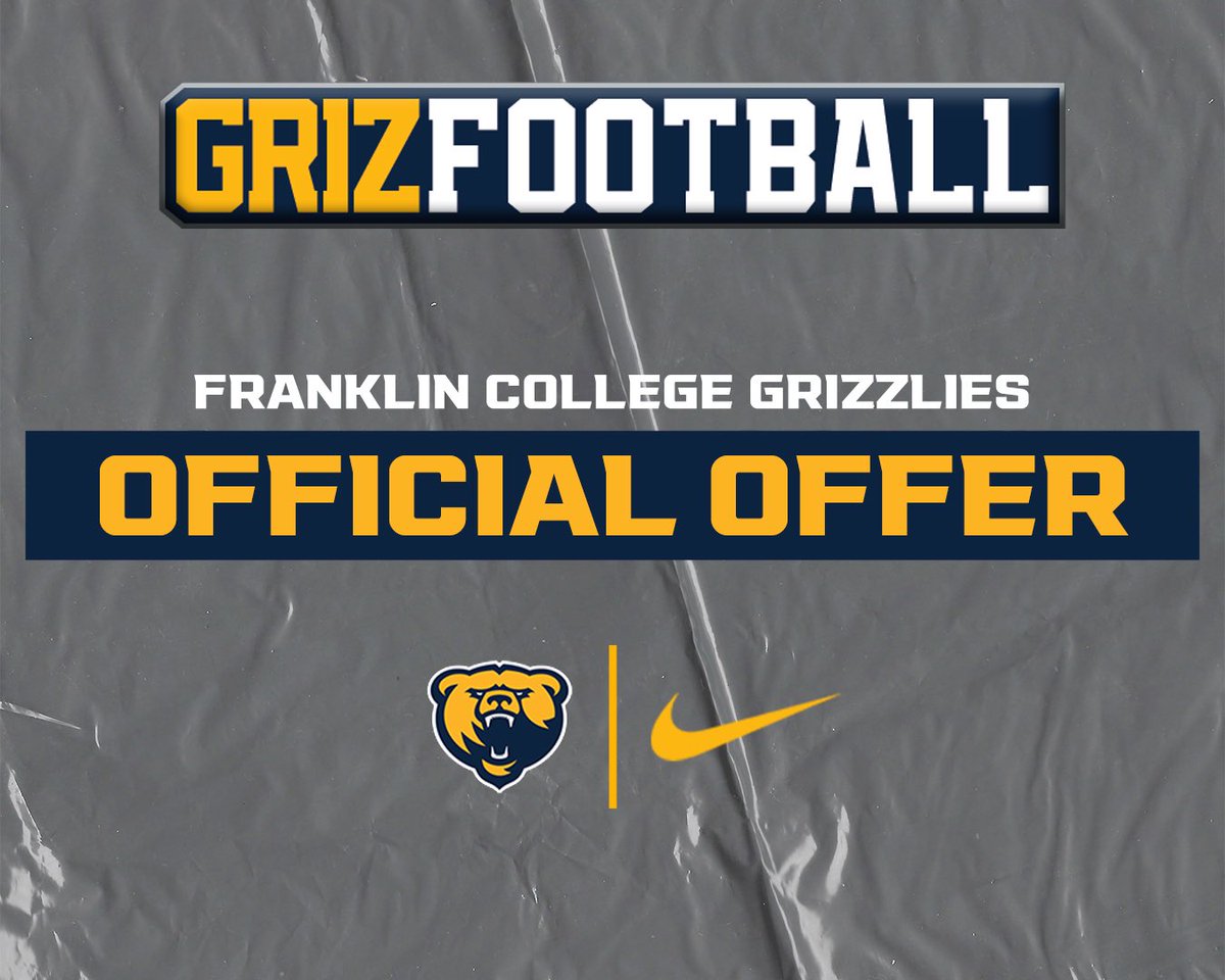 braydawg46's tweet photo. After a great visit with @CoachHillGriz and @ChampionsManual I’m blessed to receive another offer from @FranklinCollege! @NPCoachRalph @FCGrizFootball https://t.co/4nDc1dXboc