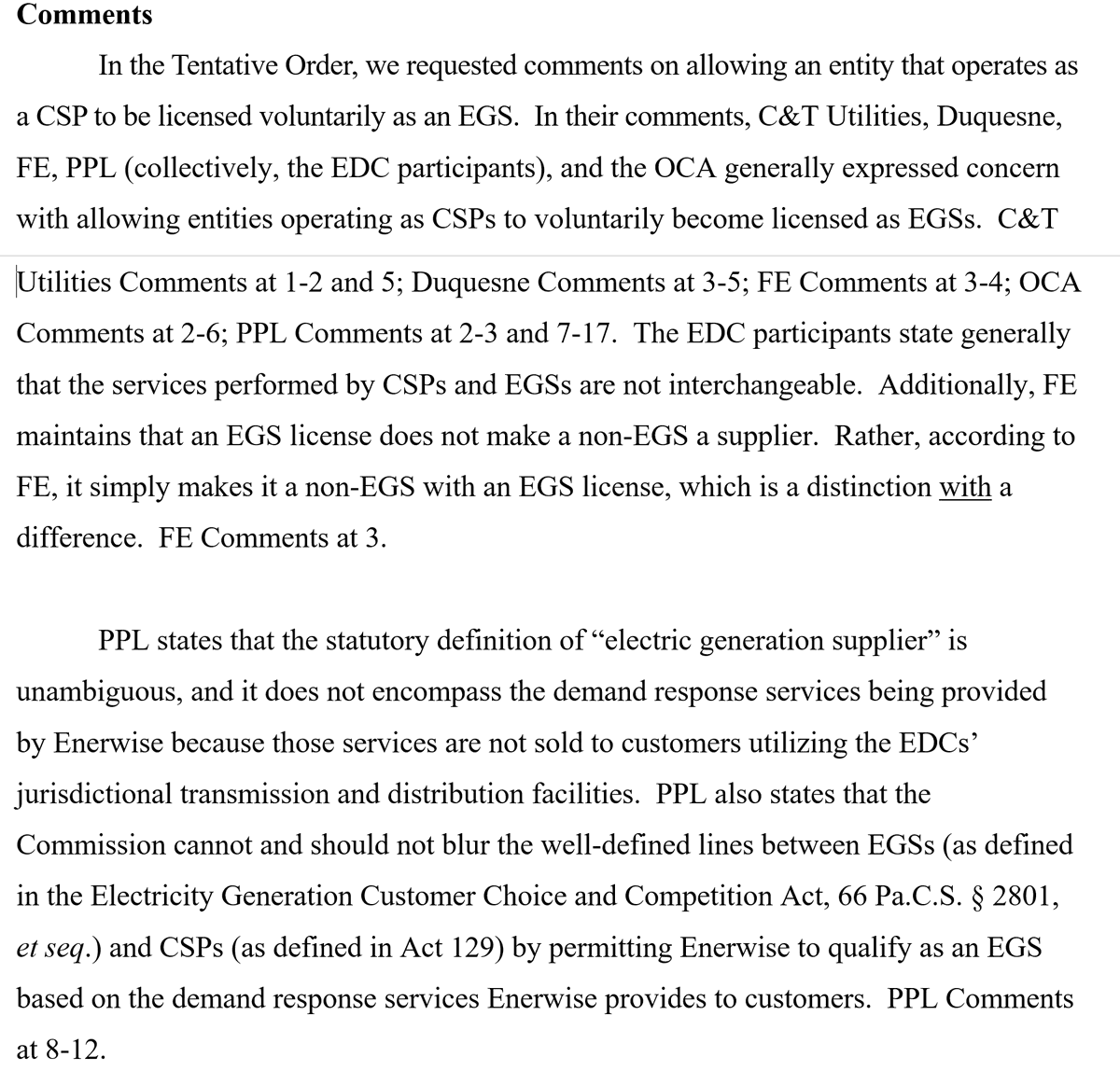 mission_data's tweet photo. Periodic reminder that all Pennsylvania utilities have staunchly opposed data access. Here is a helpful summary from the PaPUC when CPower sought a license. The utilities responded with a resounding "no." https://t.co/ARL7NO7Gtw