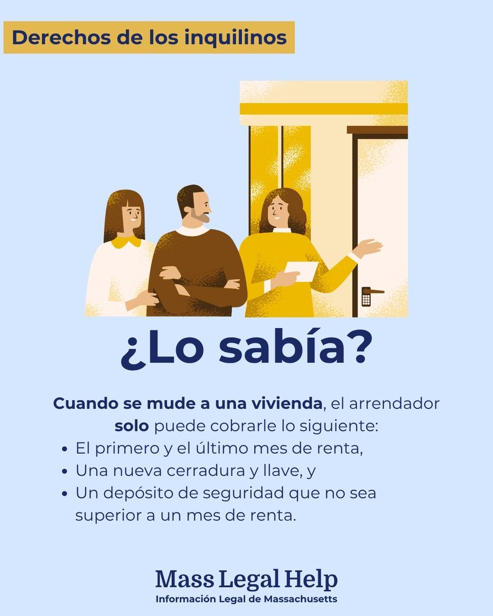 MassLegalHelp's tweet photo. He aquí algunas cosas que debe saber y hacer antes de rentar un apartamento en Massachusetts.

https://t.co/peXvT1Q0DR

Artículo por @MassLawReform https://t.co/op9hYTJd6a
