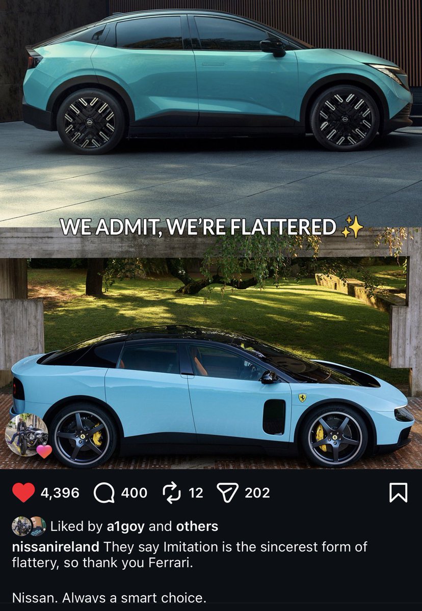 adrianfclarke's tweet photo. Nissan Ireland with the bantz: https://t.co/4bRlEPWnLm
