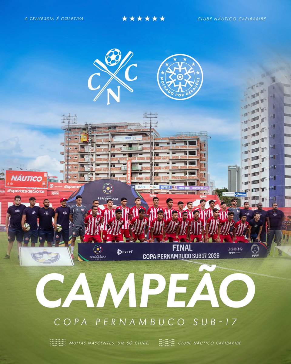 nauticope's tweet photo. O CLUBE NÁUTICO CAPIBARIBE É CAMPEÃO DA COPA PERNAMBUCO SUB-17! 🏆🇦🇹 https://t.co/m8zjCBR9Nt
