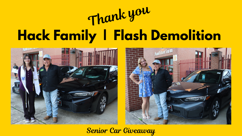 lytleisd's tweet photo. Two Lytle High School Seniors Receive New Cars Thanks to the Hack Family of Flash Demolition https://t.co/0PLC8K1xOp https://t.co/GkldvscMtV