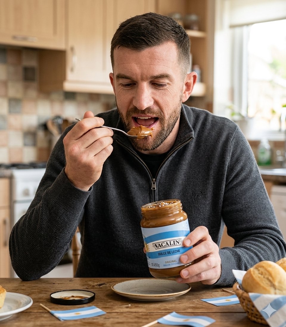 vacalinok's tweet photo. Los desayunos de Tim Payne ahora que los argentinos lo hicimos famoso. https://t.co/A3vMJmIl6V