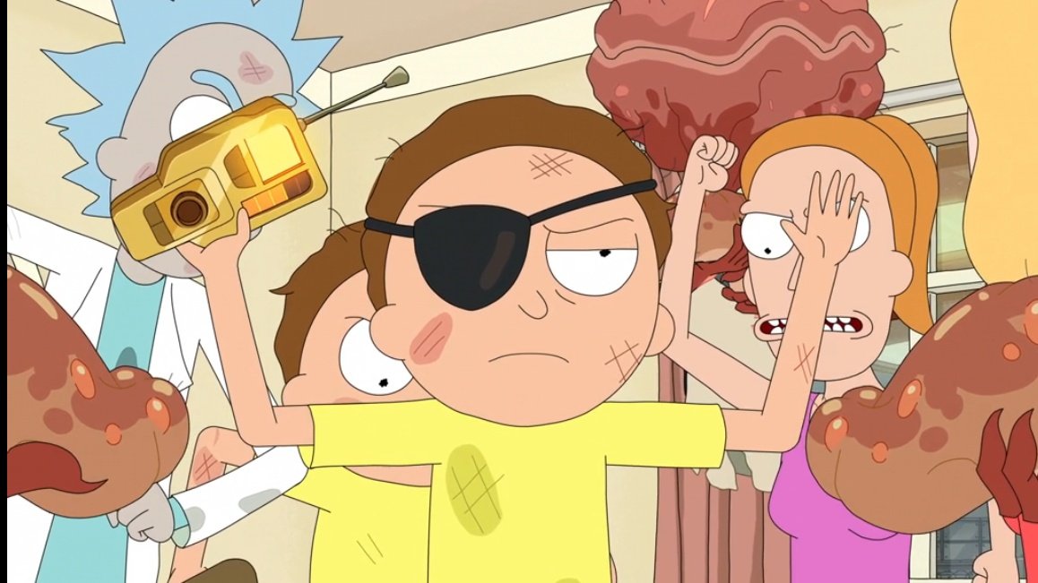 exxttazzy's tweet photo. ngl I thought the writers made Evil Morty go OOC, but adding layers of humanity to a 14yo genocidal kid who literally destroyed the Citadel of Ricks, broke the Central Finite Curve, and clapped Rick Prime opens so many doors for the story https://t.co/cwqq0TMn80