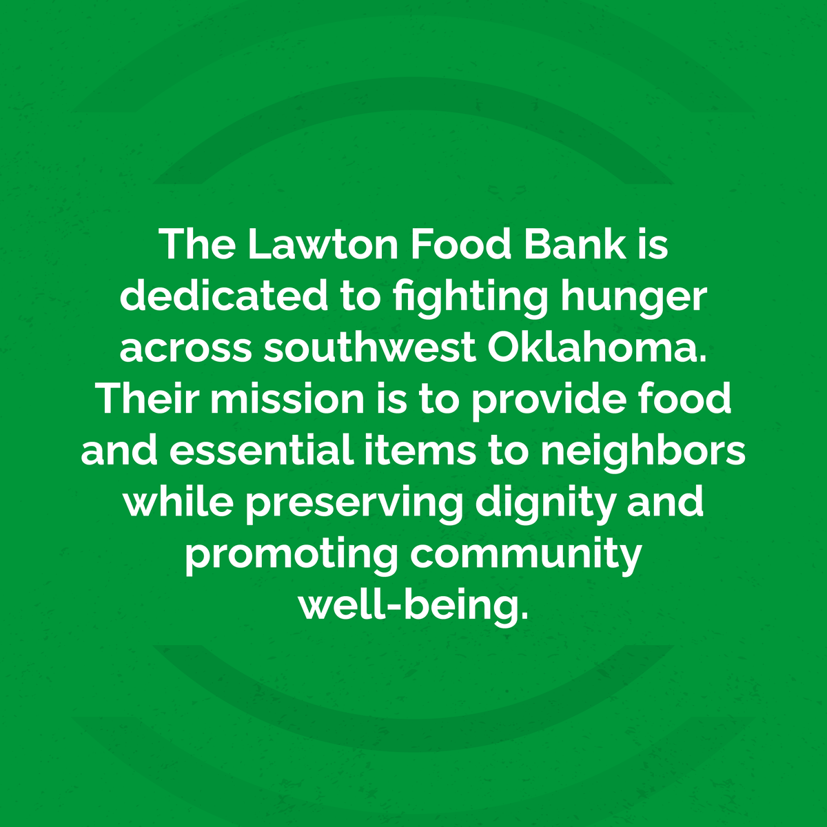 rfbo's tweet photo. This week's Partner Spotlight is the Lawton Food Bank!

What began in a small garage in 1985 has grown into the largest food and resource center in southwest Oklahoma. 

We are proud to partner with the Lawton Food Bank! https://t.co/8U2HrzQ6YI