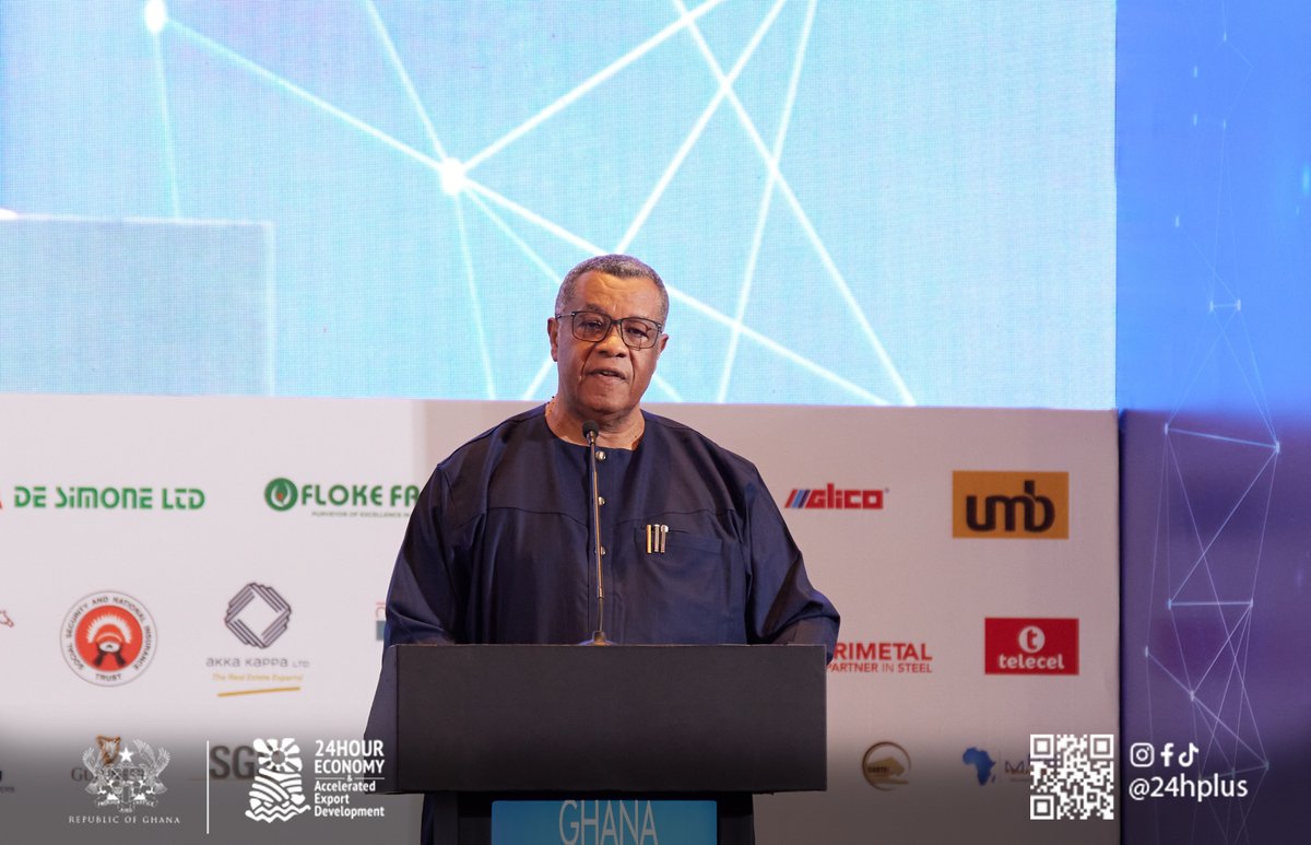24hourplus's tweet photo. The 24-Hour Economy Secretariat participated in the 10th Ghana CEO Summit &amp; Expo in Accra, where discussions focused on productivity, industrialisation, exports, investment &amp; economic transformation.

The Presidential Advisor on the 24-Hour Economy delivered the keynote address. https://t.co/BVPrugxGNu