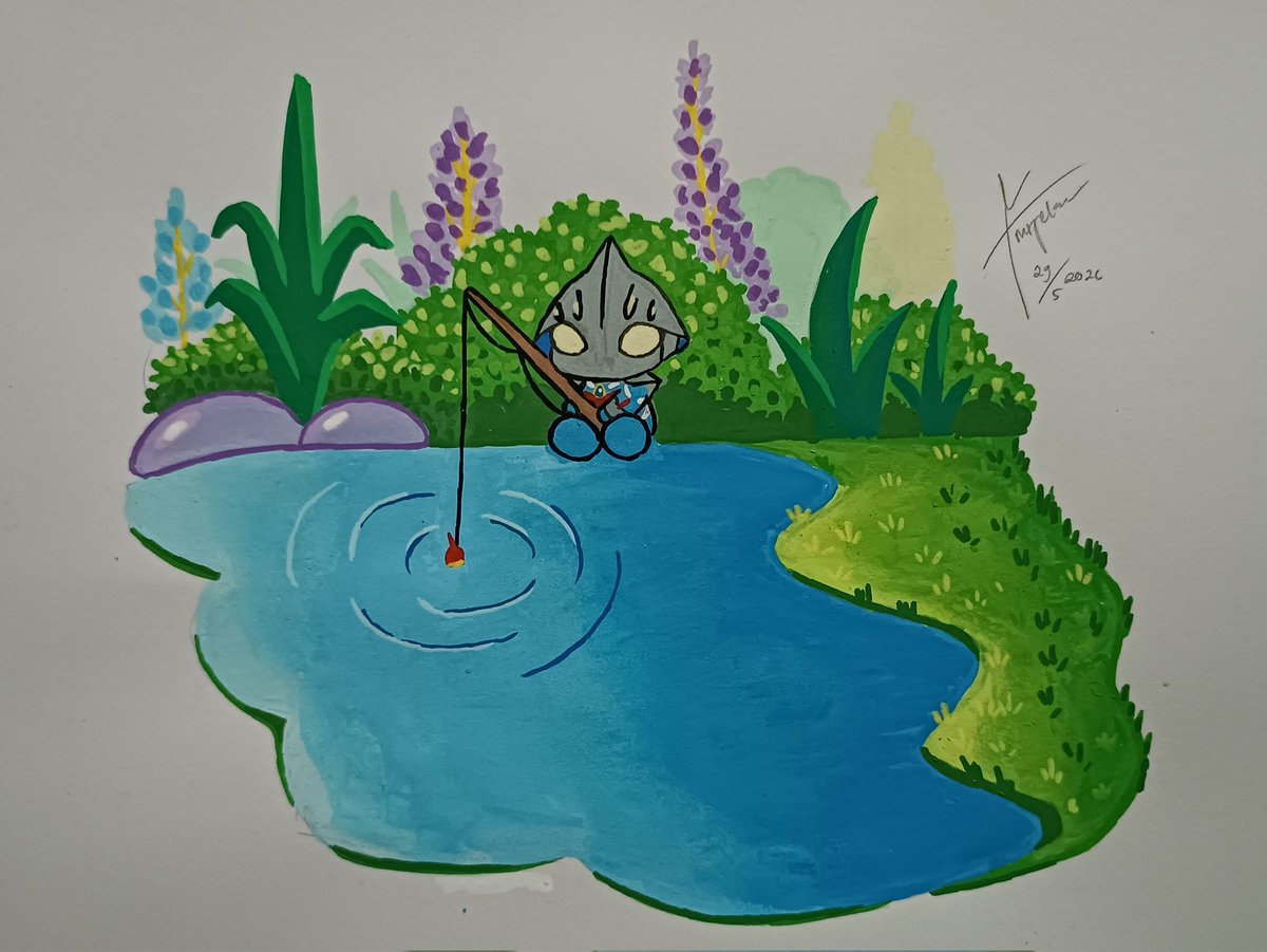 Komitsu12's tweet photo. Learn acrylic markers 💃

Where's the fish 🧐 https://t.co/4L0uankQOP