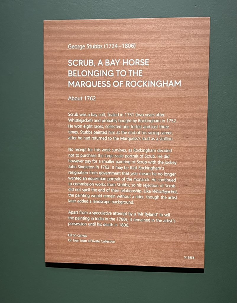 tonypaley's tweet photo. Pilgrimage to @NationalGallery today for the Stubbs exhibition … ‘Scrub’ is in a private collection so v rarely seen … https://t.co/YVHMxyo7Pt