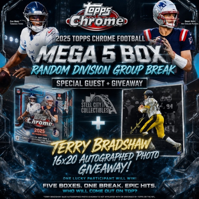 SCCLiveBreaks's tweet photo. Join Brett Today at 2pm! Joining Brett is our Newest Graphic Designer Derek! We are going to talk football, football card graphics and more! 3 Spots left get them here: https://t.co/UmTF039G0e https://t.co/Ixy8QfLbBU