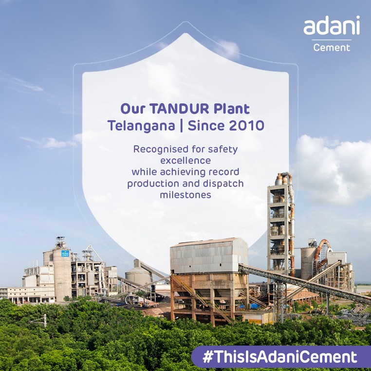 ACCLimited's tweet photo. @AdaniCement_ Tandur Plant in Telangana reflects operational excellence with record production milestones, safety recognition, and a strong commitment to responsible operations.

#ThisIsAdaniCement https://t.co/pgBzkJn23y