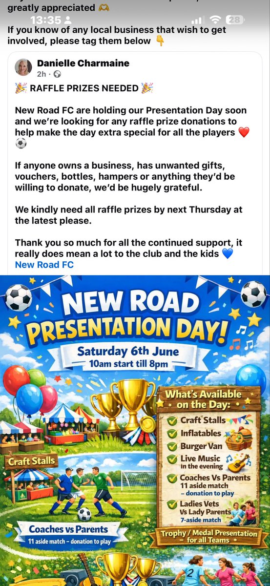 seagerno1's tweet photo. @BradGalinson fancy donating anything to this great grassroots football club for there raffle anything would be grateful ⚽️⚽️@pykestar get ya mate Brad to sort us out 🤞🤞⚽️⚽️ https://t.co/iZ6iAynQn0