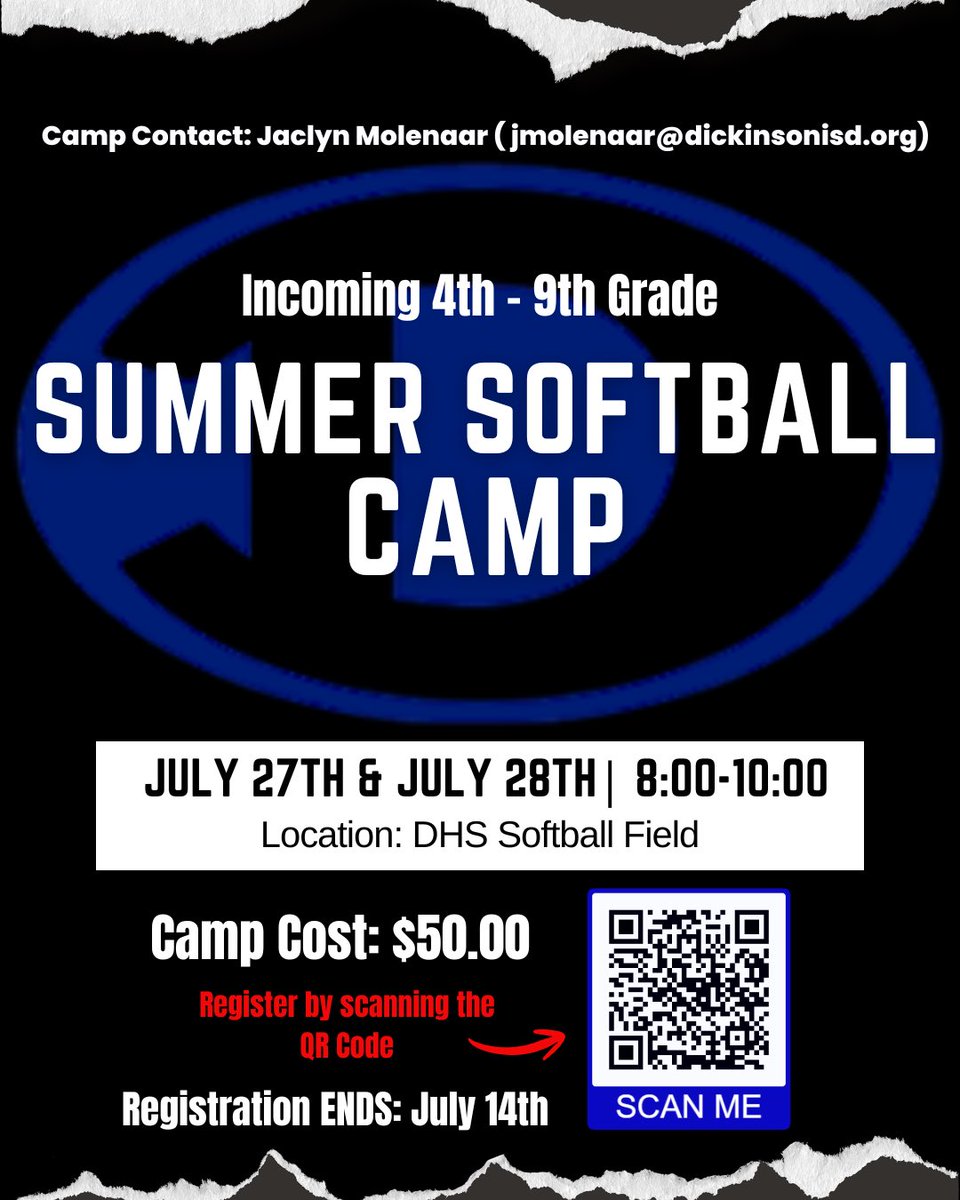 GATAsoftball's tweet photo. Don’t forget to sign up for summer camp! 🐊🥎 https://t.co/NmgaIt46Kw