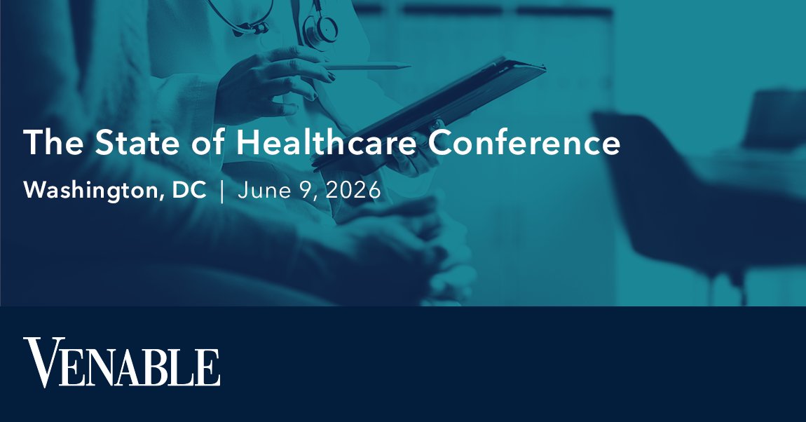 VenableLLP's tweet photo. From AI to cybersecurity, the biggest forces reshaping healthcare are already here. Join Venable’s The State of Healthcare Conference to explore emerging risks, care coordination challenges, and the latest policy developments.

Register here: https://t.co/JSWPKmtrM4

#Healthcare https://t.co/rQdfBc3PP6