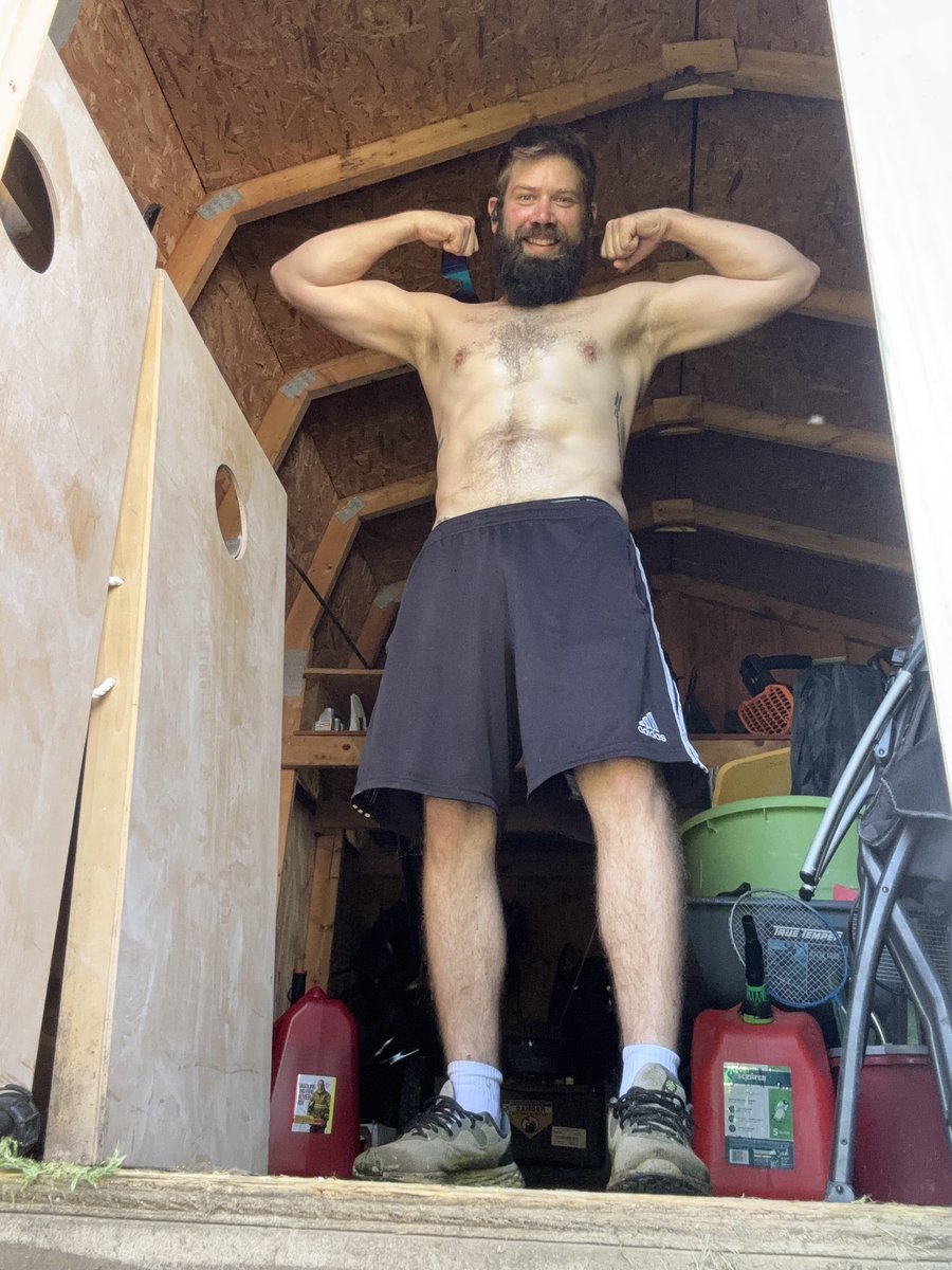 Kyleofftheclock's tweet photo. Come see what I did in the shed 🙈🔥😎 https://t.co/U9G5PUqnzy