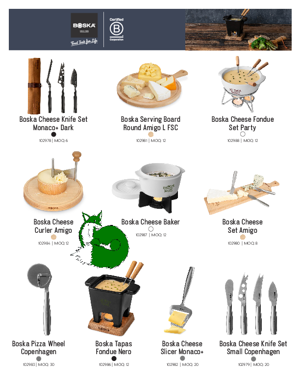 LGFoxDesigns's tweet photo. BOSKA Food Tools®(B Corp™) is a Dutch heritage brand founded in 1896. Crafted cheese tools, knives, boards, fondue sets, &amp; more. Crafted for function &amp; timeless design. For an order, quote or questions, message us! For more, goto: https://t.co/0McmcZiTvJ https://t.co/hh7yRxpEES https://t.co/CV39qholF6