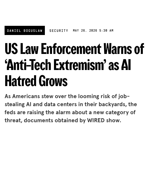 KyleSeraphin's tweet photo. Hey @YouTubeCreators - have you lost your minds?

You nuked my stream discussing American opposition to AI-data centers. Flagged as "praising, promoting, aiding violent extremist or criminal organizations."

Has @FBI already told you to flag "Anti-technology violent extremism?" https://t.co/I0RPvTma3z