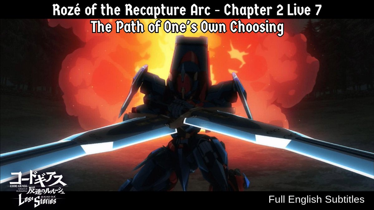 LuiJapan's tweet photo. New Lost Stories Video! Rozé of the Recapture Arc - Chapter 2 Live 7 with Full English Subs!
"Megistus Zeta, On"
https://t.co/6ysj3pjHyX
#ロススト #codegeass #RozéOfTheRecapture #EnglishSubs https://t.co/HLVGyuW1b1