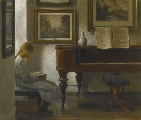 mar_inquieta's tweet photo. «Le enseñaba a orquestar en el espacio la sinfonía al principio incomprensible del tiempo».

«Pues todo en la naturaleza...le dice al tiempo su tiempo».

~ Pascal Quignard

🎨 Carl Vilhelm Holsøe (1863-1935) https://t.co/pTU4SOCnkg
