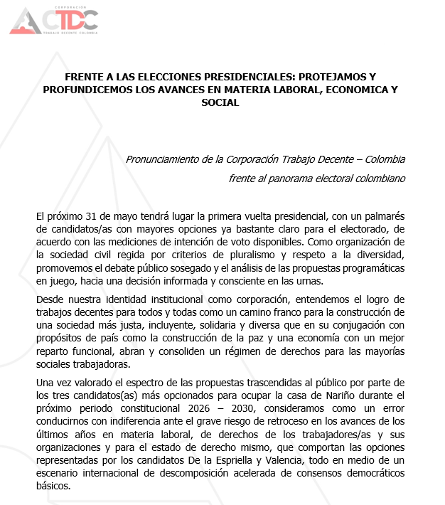 CTDColombia's tweet photo. Acá nuestra declaración completa: https://t.co/rDFKhfbKYr