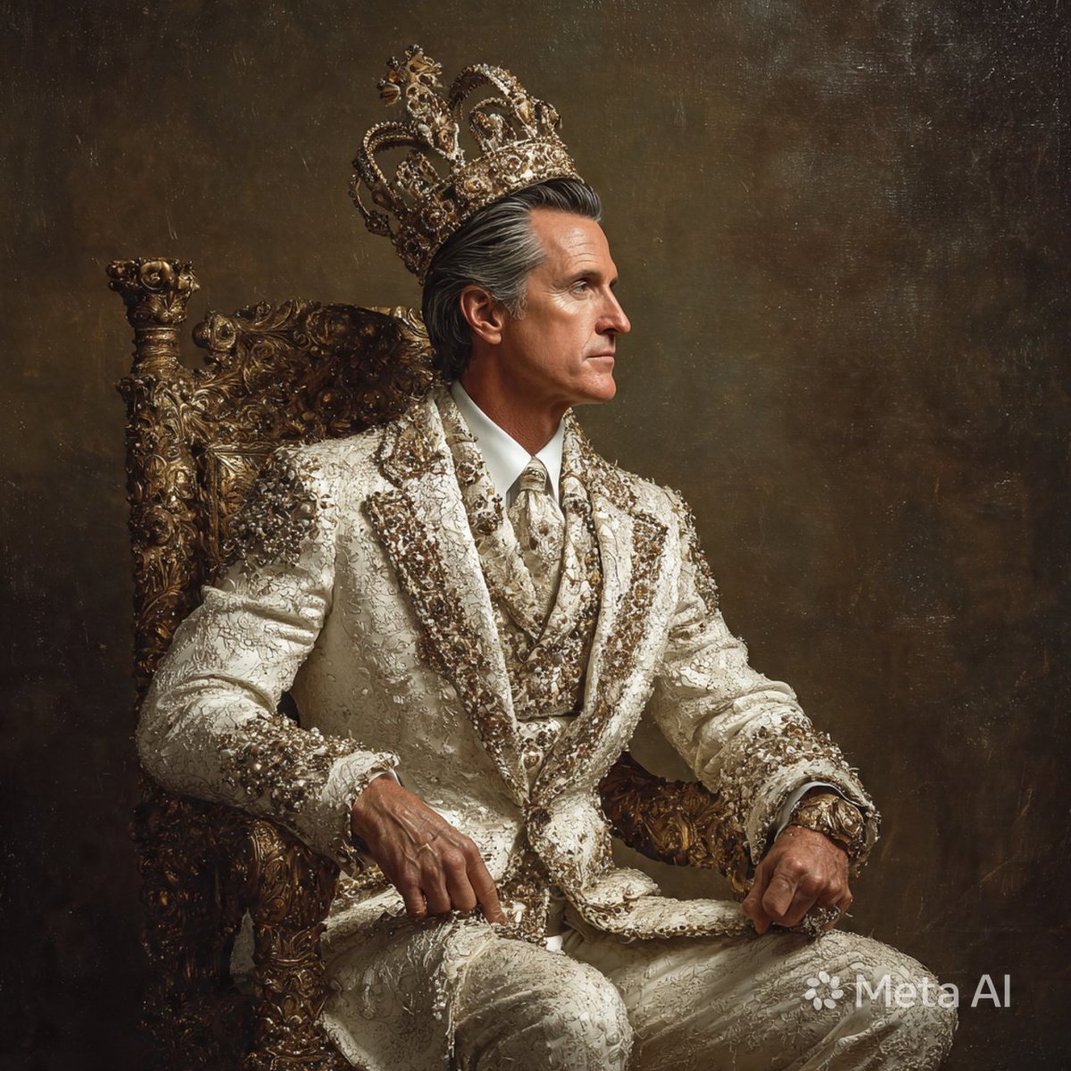 Mattropalous's tweet photo. @CAgovernor Where's all those "NO KINGS" retards? Shouldn't you all be outraged? https://t.co/ZN2KsXANAc