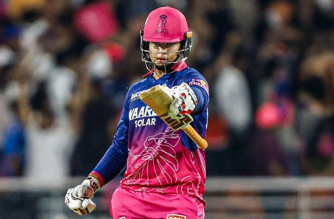 RahulrajRout's tweet photo. Vaibhav Sooryavanshi 🩷🙌

Boss Baby failed to score deserving Century as he departs for well made 96 off just 47 balls ..🙌

He smashed 8 Fours and 7 Sixes 🔥

#RRvsGT https://t.co/7GQiNgqDUh