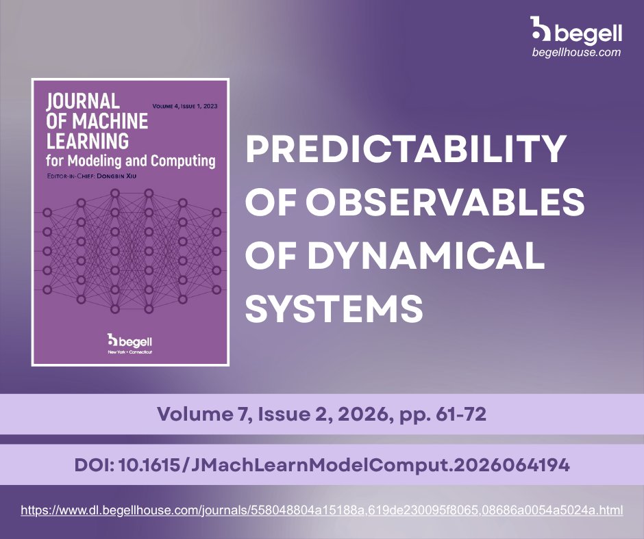 JMLMC1's tweet photo. Predictability of Observables of Dynamical Systems
https://t.co/BCwMGUC6lF
#DynamicalSystems #ObservabilityTheory #ScientificComputing https://t.co/WKLY7gJ9n7