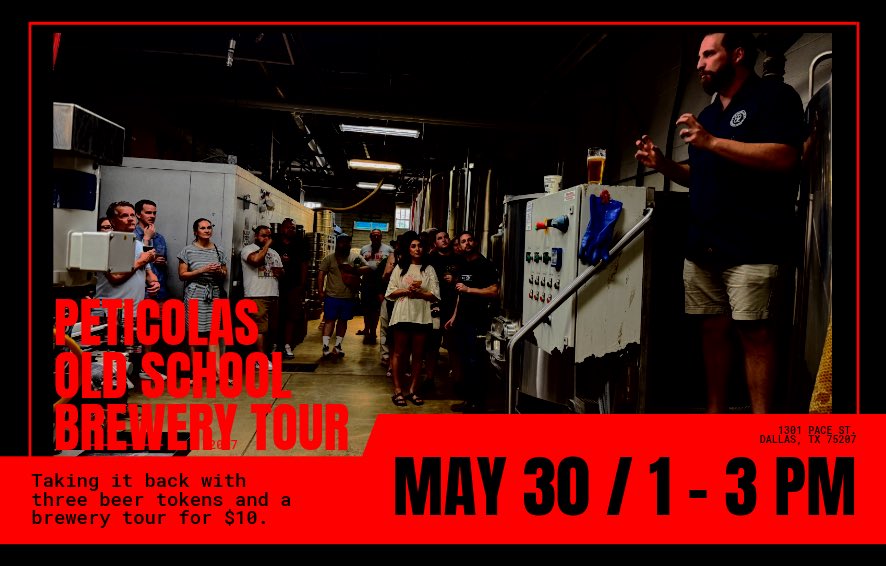 Peticolas's tweet photo. ⚽️ GIG Saturday at Peticolas:
🕙 Open early at 10 AM for the Champions League Final (PSG vs. Arsenal)
🍺 Then join Jacob Longoria for our Old School Brewery Tour from 1–3 PM
✅ 3 beer tokens ✅ Brewery tour ✅ $10 https://t.co/bqH3QY3wCQ
