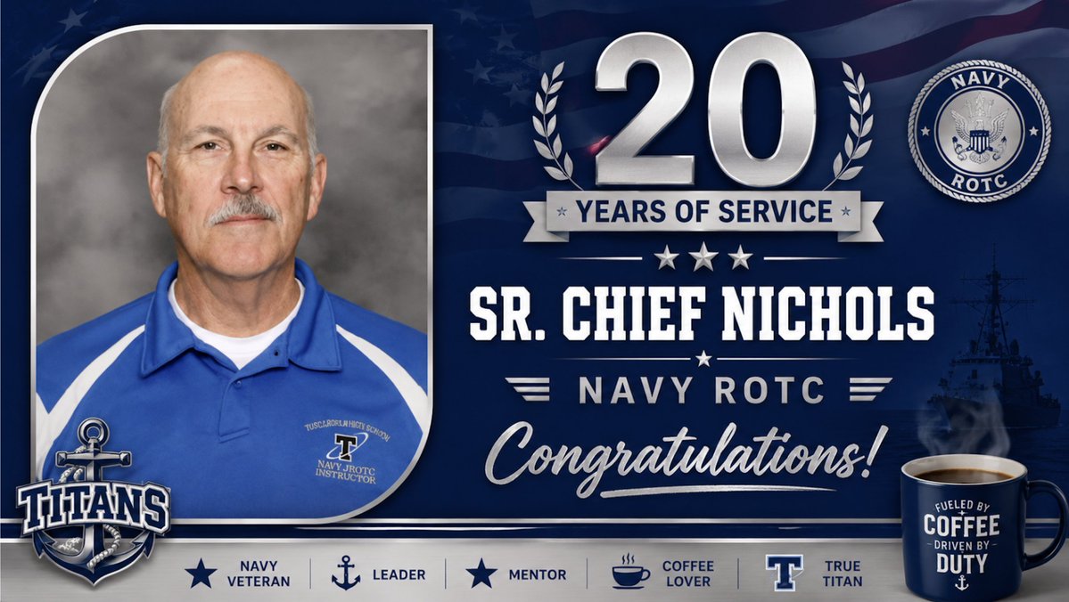 PLSHSTitans's tweet photo. 👏 Congratulations, Maria Paulson and Senior Chief Jeff Nichols, on 20 years of excellence at PLCS! Here's to your outstanding legacy and continued success. https://t.co/wbOzvqzPFe
