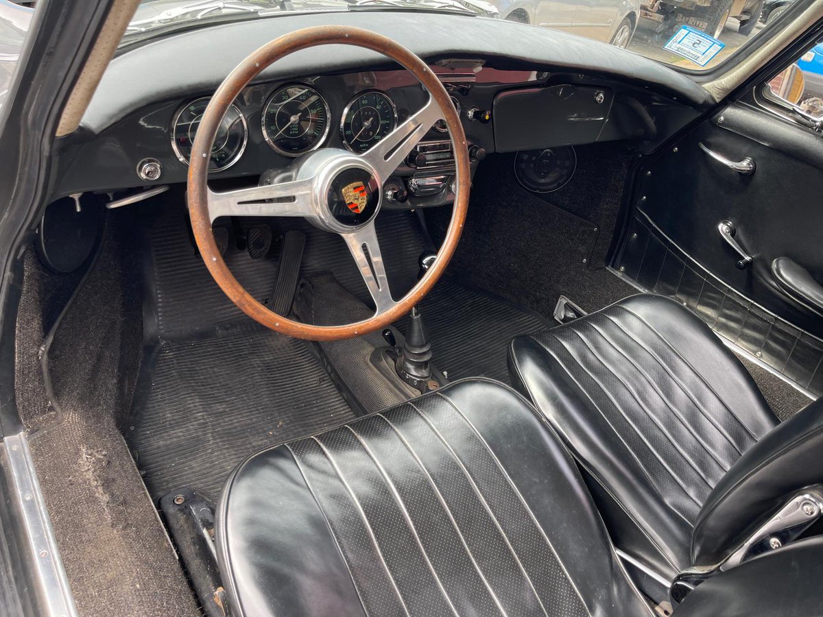 GullwingMotor's tweet photo. Slate Grey 1964 Porsche 356C Coupe - Factory Sunroof and Matching Numbers https://t.co/PrsNZPJ4Br
