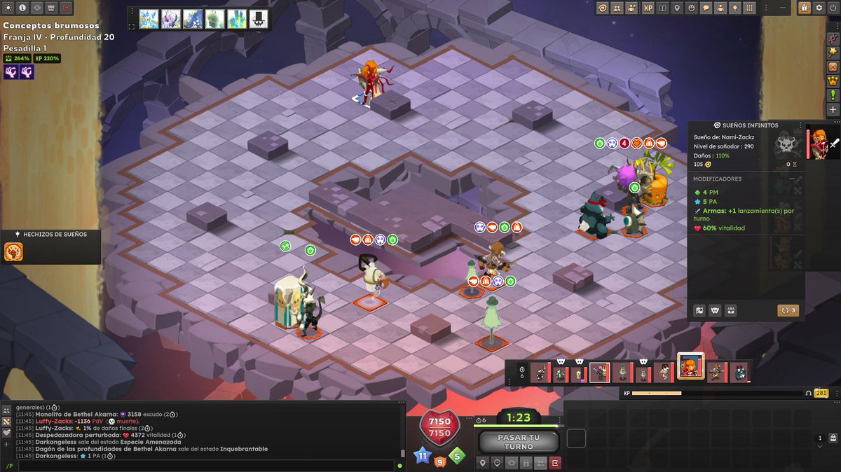 zacks_zz's tweet photo. Despedazadora aun así teniendo todos esos estados, te salta al lado y te mata (ya estaba muerta, se supone que tiene turno cancelado por el necronix.) @ES_DOFUS  @DOFUSfr  #bug? ¿alguna respuesta o remedio a esto? https://t.co/UnrfDP57uf
