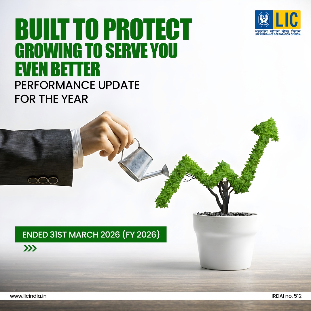 LICIndiaForever's tweet photo. Every milestone in our journey begins with your trust. This performance reflects not just our growth, but our continued commitment to stand by you through every stage of life.

#LIC #Performance #FY26 #SalesGrowth https://t.co/7c35xhtfn1