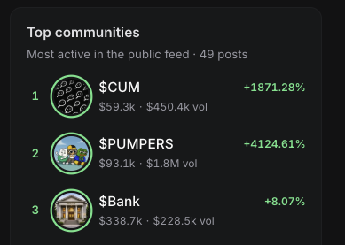 BankcoinUSDC's tweet photo. WE'RE ALREADY #3.

EVERYONE JOIN THE solana:2jCt3hj9vd7YpV7Sr3VA5nk3tdSpJtZezeoJXW4Xpump COMMUNITY ON PUMPFUN AND LET'S TAKE THE #1 SPOT!

https://t.co/LlVtfJ3eUX https://t.co/vXwMMiAX5S