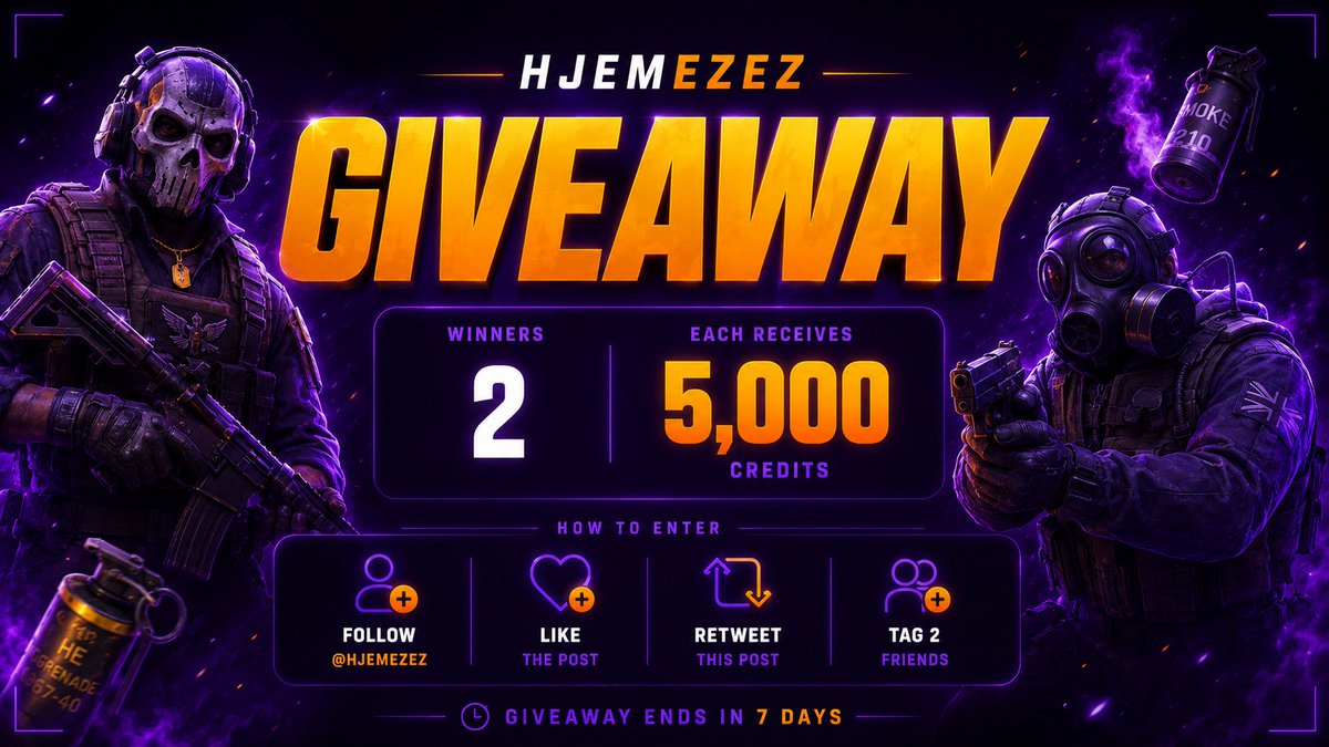 hjemezez's tweet photo. Ingame store is BACK on Hjemezez!🔥

Customize your experience with player skins, weapon skins, pets, hats, masks, wings & much more 🎨🐾

The update also brings a huge refresh to our Jail server including the long awaited gang system 👀

🎁 GIVEAWAY: 2x 5000 Credits
To enter:
✅ Follow us
❤️ Like
🔁 Retweet
👥 Tag 2 friends
Winners will be announced June 5th, 2026.

Check it out here 👇
https://t.co/ezPzfJMMcp

#CS2 #Hjemezez #Esport