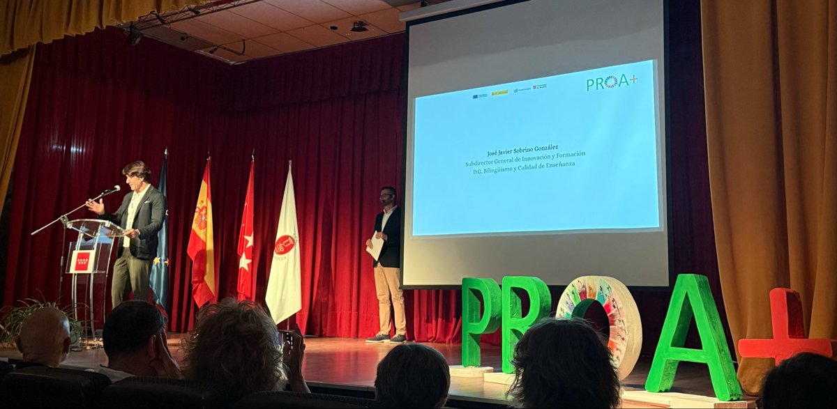 annascka's tweet photo. IV Jornadas de PROA+ Comunidad de Madrid: intercambios educativos y creación de redes de docentes comprometidos con la mejora educativa, la inclusión y el éxito del  alumnado. Una oportunidad para compartir experiencias y transformar la educación.@brodriguezmerch @javiersobrino9 https://t.co/zq6R8Bj37N