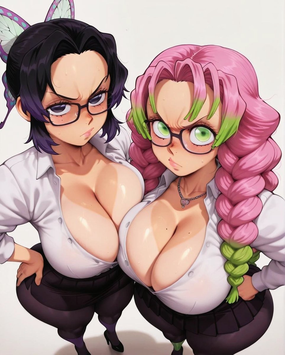 ironarttt158's tweet photo. Shinobu Kocho &amp; Mitsuri Kanroji 
SFW https://t.co/spViEy5yfI