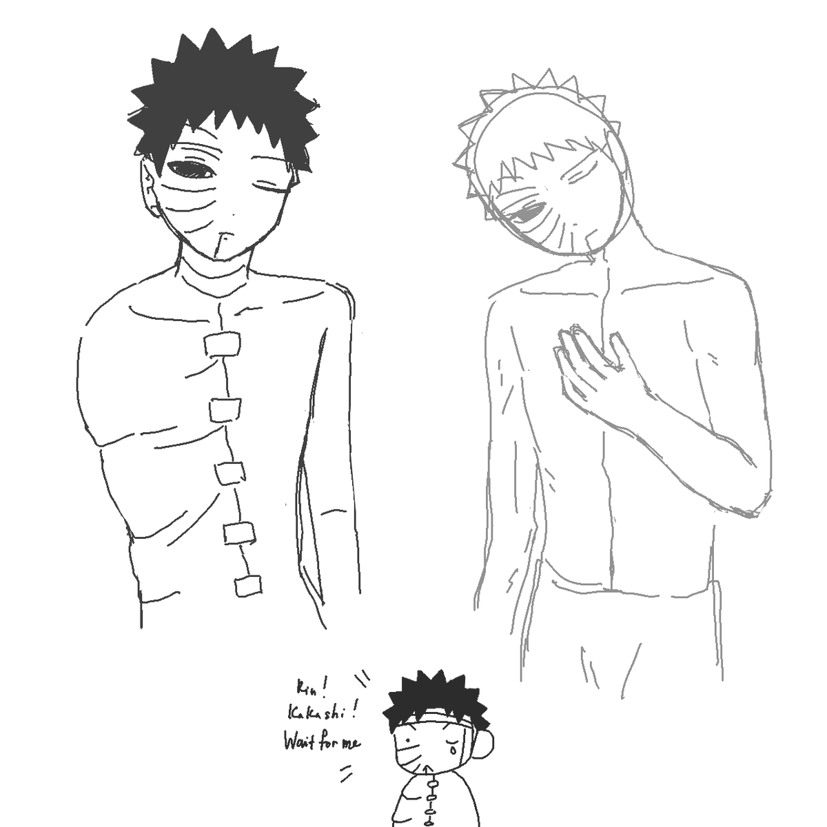 R0246748's tweet photo. Sudden inspiration. Obt who doesn't laugh makes my heart ache.
#obito #obitouchiha #오비토 #带土 #オビト https://t.co/rg4dejx3qd