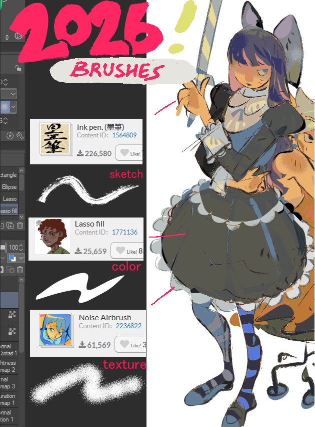 nikoco_alt's tweet photo. 🖌️thread of CSP brushes i've been using recently !! https://t.co/dYy6Mwcb2Q