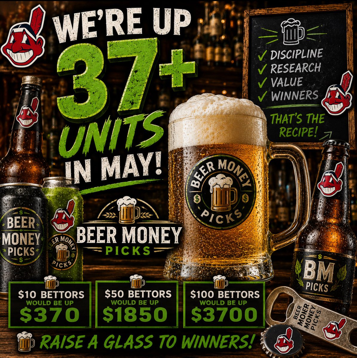 Chief_Wahoo10's tweet photo. Yall we’ve been on FIRE over @BeerMoneyyPicks and don’t miss out early NCAA and late night baseball‼️

Let’s Keep Making Weekend Beer Money 🍻💰

  🍻Use Promo Code "WAHOO"
  🥜Receive 40% OFF Monthly
  🍻Start Winning This Season
  🥜Use the Link Below https://t.co/k9Rfh1d5Am