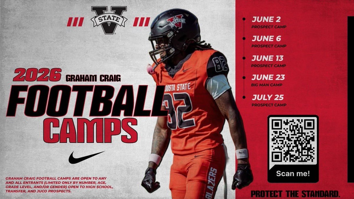 _timothy237's tweet photo. Thank you @CoachJDVSU for the camp invite to Valdosta state! https://t.co/xBZGTFjDSb