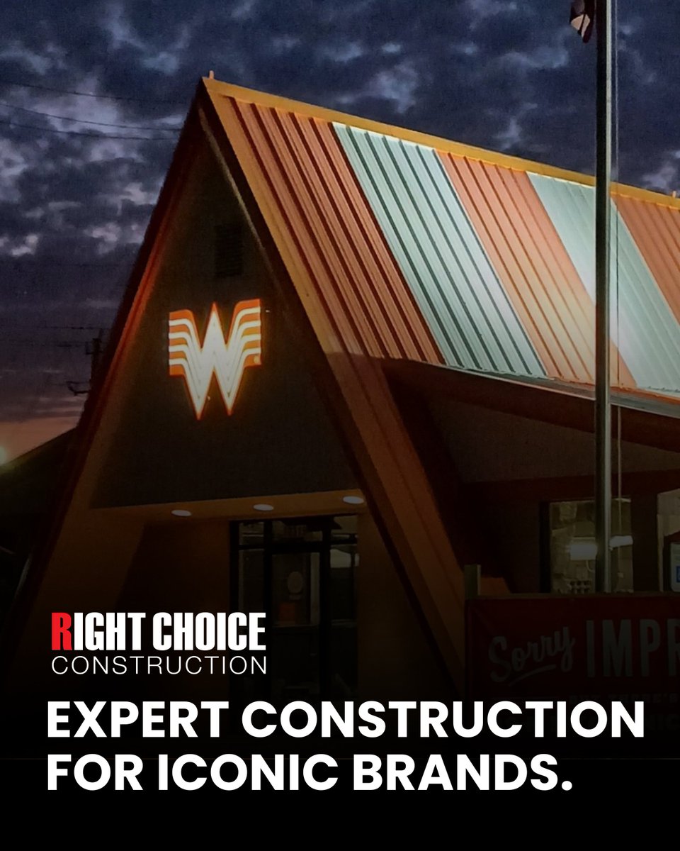 RightChoiceDev2's tweet photo. Iconic brands deserve exceptional construction.

From restaurants and retail destinations to corporate and commercial environments, our team delivers the expertise, precision, and attention to detail that successful brands expect. https://t.co/XxqK1zyIOh