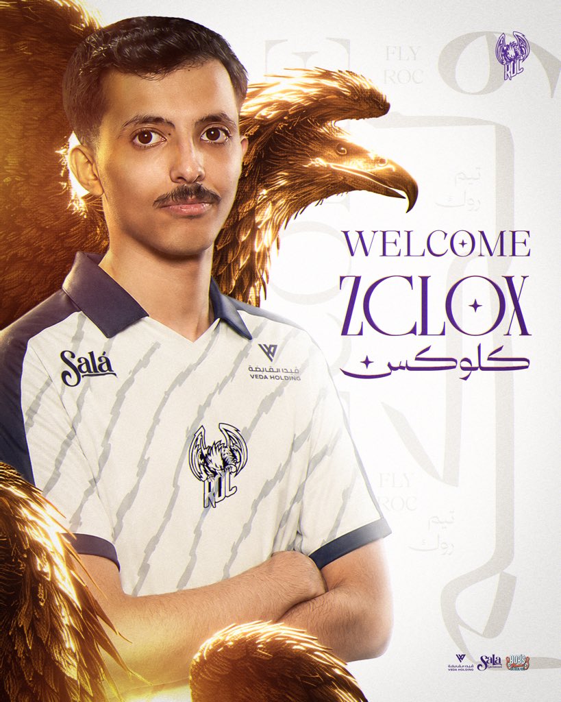 esports_ROC's tweet photo. نرحب بانضمام بطلنا @Zclox1 الى فريقنا في BO7 🙌🏻

ان شاء الله يكون إضافة قوية لتحقيق إنجازات اكثر وكتابة تاريخ اكبر باذن الله 🦅💜

#FlyROC | #BO7 https://t.co/caHF9CrsoN