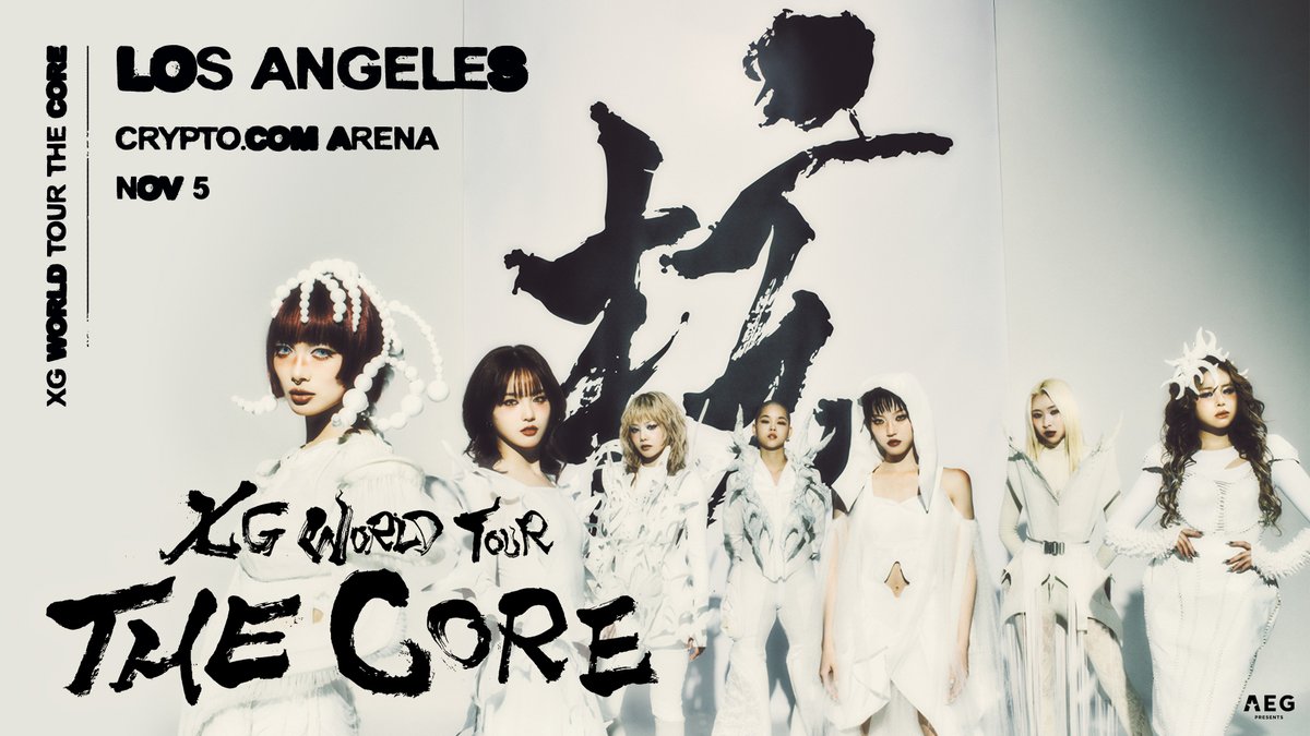 cryptocomarena's tweet photo. XG WORLD TOUR: THE CORE is coming to Los Angeles on November 5th. Tickets on sale now!
 
#XG_WorldTour_THECORE 
#THECORETOUR
#XG

🎟️ https://t.co/lULlHKFcwq https://t.co/61jLTVRpMo