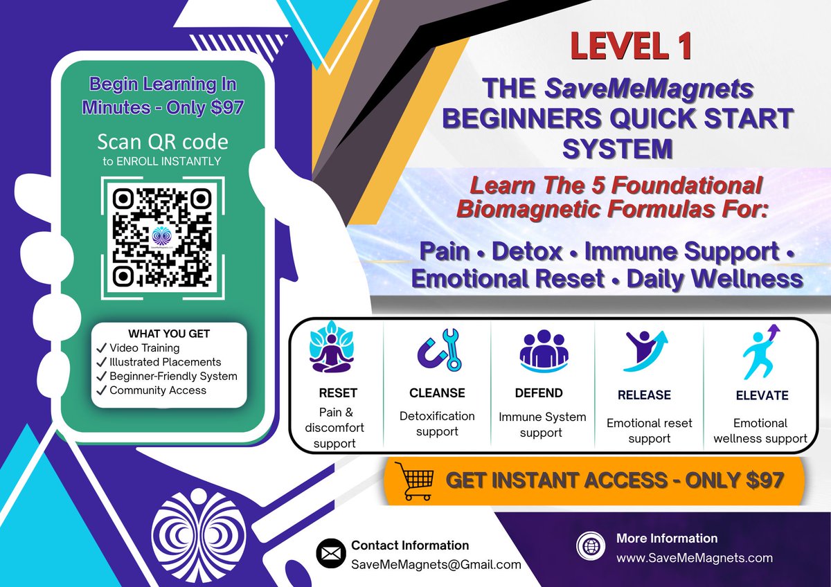 savememagnets's tweet photo. The SaveMeMagnets Beginners Quick Start System – Level 1 gives you beginner-friendly training, illustrated placements, and instant access to a supportive learning community — all for only $97!

📲 Scan the QR code and start learning in minutes.
Your path starts today! https://t.co/yRZJ1OzBqB
