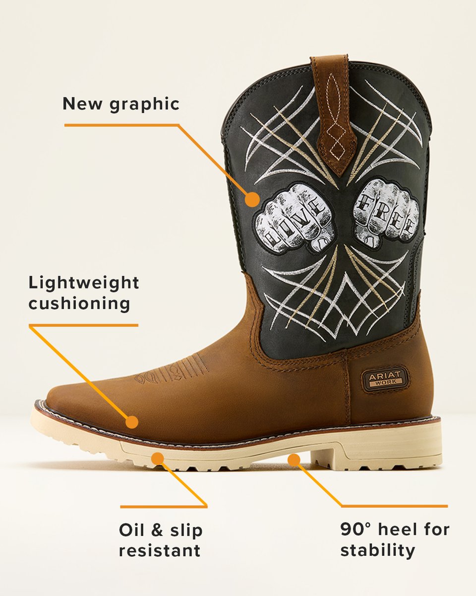 Ariat's tweet photo. Just dropped: the Activator Live Free. Lightweight, comfortable, and built to stand up to hard wear. https://t.co/lxKm7ZgIqI