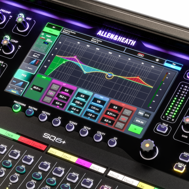 JBAReps's tweet photo. The new Allen &amp; Heath SQ+ has a stunning new 9-inch high-resolution display! This gives your mix the canvas it deserves. Crystal clarity. Total control. https://t.co/yilN2BQmbe